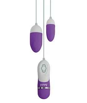 Gigaluv Dual Vibra Bullets - 10 Functions Purple