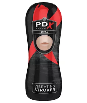 Pdx Elite Vibrating Stroker - Oral
