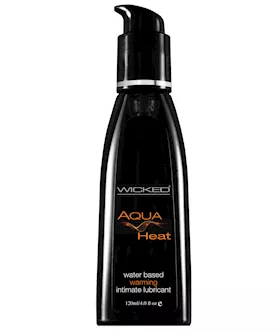 Wicked Sensual Care Aqua Heat Warming Water Based Lubricant  4 oz