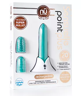 Nu Sensuelle Point Plus Rechargeable Bullet Tiffany Blue