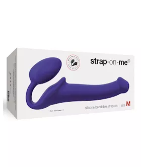 Strap On Me Silicone Bendable Strapless Strap On Medium - Purple