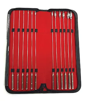 Rouge Stainless Steel Rosebud Dilator Set  Set of 12