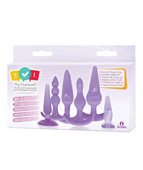 TryCurious Anal Plug Kit  Purple