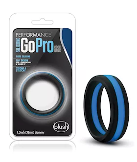 Blush Performance Silicone Go Pro Cock Ring  BlackBlue
