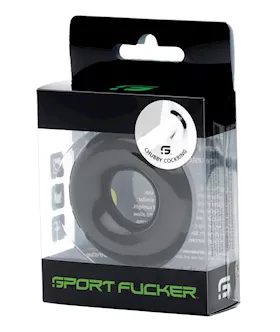 No Eta=sport Fucker Chubby Cockring - Black