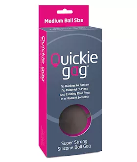 Quickie Ball Gag Medium  Black