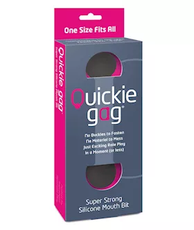 Quickie Bit Gag One Size  Black