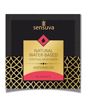 Sensuva Natural Water Based Personal Moisturizer Single Use Packet - 6 Ml Watermelon