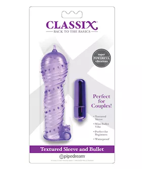 Classix Textured Sleeve & Bullet - Purple