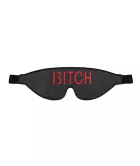 Shots Ouch Bitch Blindfold - Black