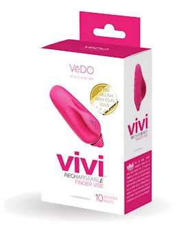 Vedo Vivi Rechargeable Finger Vibe - Foxy Pink