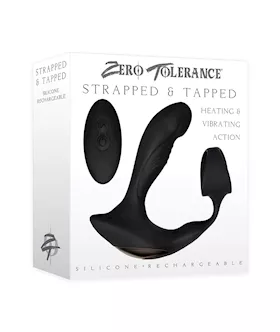 Zero Tolerance Strapped amp Tapped Rechargeable Prostate Vibrator  Black