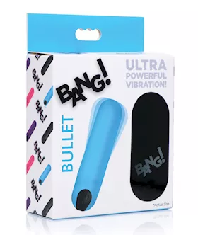 Bang Vibrating Bullet w Remote Control  Blue