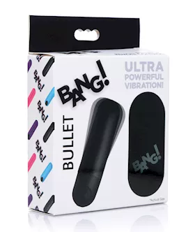 Bang Vibrating Bullet w Remote Control  Black