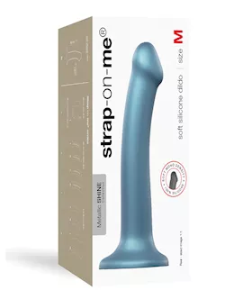 Strap On Me Flexible Dildo - Metallic Blue