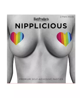 Nipplious Rainbow Nipple Pasties Pack of 2 Heart amp Lips