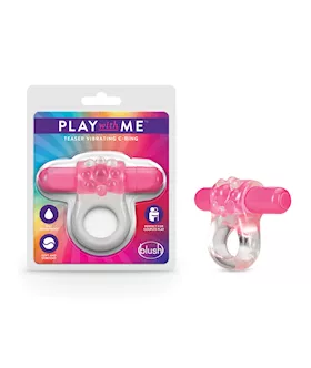 Blush Play With Me Teaser Vibrating C Ring  Pink