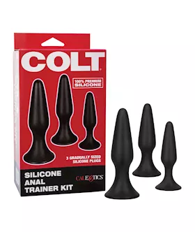 Colt Silicone Anal Trainer Kit - Black