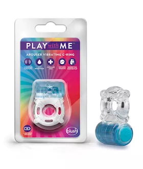 Blush Play With Me One Night Stand Vibrating C Ring - Blue