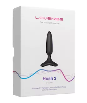 Lovense Hush 2 1quot Butt Plug  Black