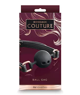Bondage Couture Ball Gag  Black
