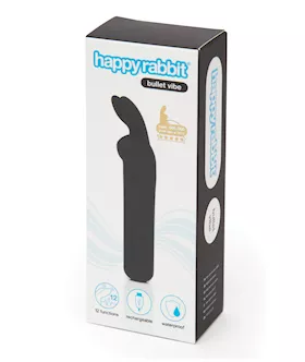 Happy Rabbit Rechargeable Bullet  Black