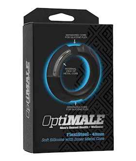 Optimale Flexisteel Cock Ring - 43mm Black