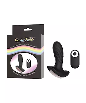 Gender Fluid Buzz Anal Vibe wRemote  Black