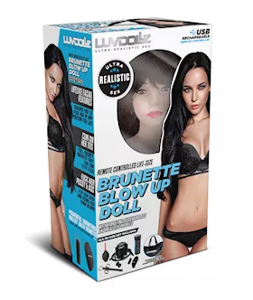Luvdollz Remote Controlled Life Size Blow Up Doll - Brunette