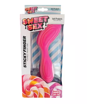 Sweet Sex Sticky Finger Flexible Finger Vibe Magenta