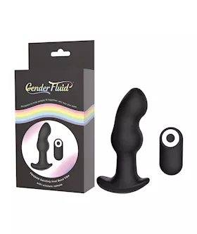 Gender Fluid Frission Anal Vibe wRemote  Black