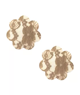 Neva Nude Lace Petal Flower Pasties - Nude O/s