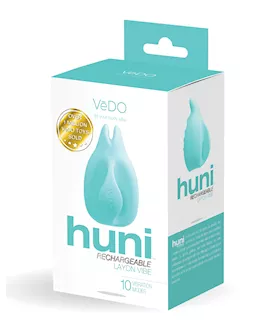 VeDO Huni Rechargeable Finger Vibe Tease Me Turquoise