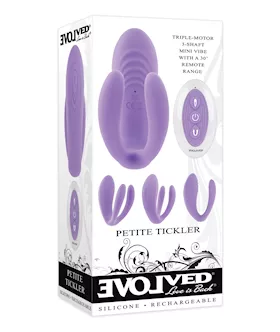 Evolved Petite Tickler Mini Vibe wRemote  Purple