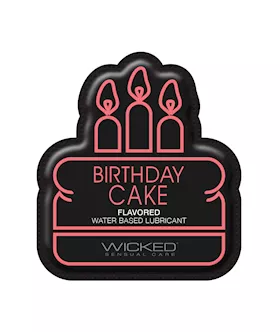 Wicked Sensual Care Water Based Lubricant  1 oz Birthday Cake