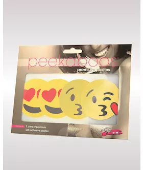 Peekaboos Emoji Hearts Pasties - Pack Of 2