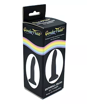 Gender Fluid 5.4" Enthrall Strap On Dildo - Black