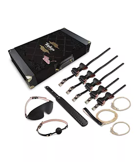Blush Temptasia Safe Word Bondage Kit wSuitcase  BlackPink