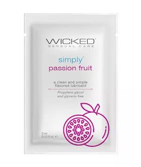 Wicked Sensual Care Simply Water Based Lubricant  1 oz Passion Fruit