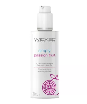 Wicked Sensual Care Simply Water Based Lubricant - 2.3 Oz Passion Fruit