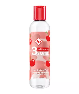 ID 3some 3 in 1 Lubricant  4 oz Wild Cherry