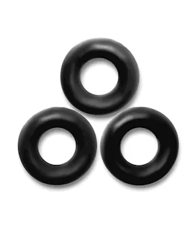 Oxballs Fat Willy 3 Pack Jumbo Cock Rings  Black