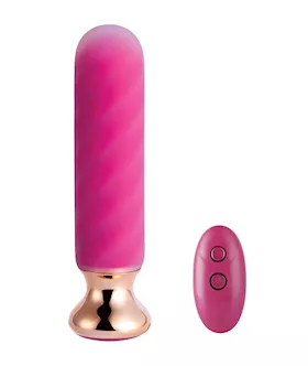 Rose Twister Hands-free Remote Vibrating Anal Plug