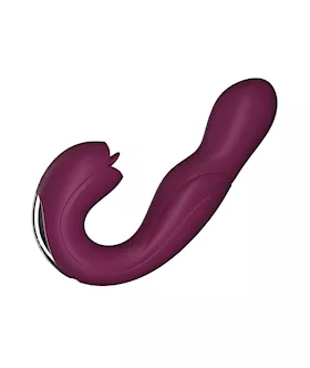 Joi Rotating Head GSpot Vibrator amp Clit Licker  Purple