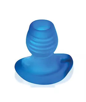 Oxballs Glowhole 1 Hollow Buttplug W/led Insert Small - Blue Morph