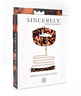 Sincerely Amber Collar amp Leash