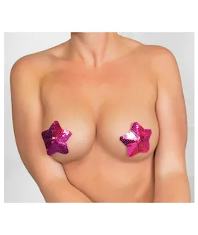 Minor Creations Sequin Star Pasties - Fuchsia