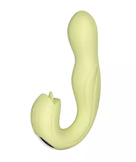 Joi Rotating Head G-spot Vibrator & Clit Licker - Yellow