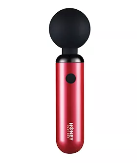 Pomi Wand Clit Tease Vibrating Wand  Deep Rose
