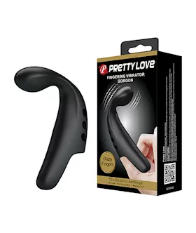 Pretty Love Gorgon Finger Vibrator Black
